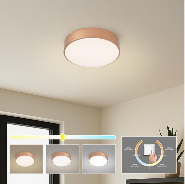 Brilagi - LED stropné svietidlo POOL LED/24W/230V 3000/4000/6000K priemer 20 cm bronzové