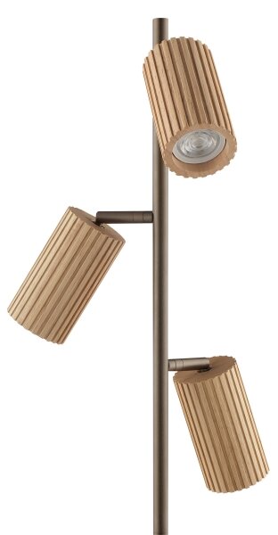 Brilliant - Stojacia lampa LAKEWOOD 3xGU10/10W/230V hnedá