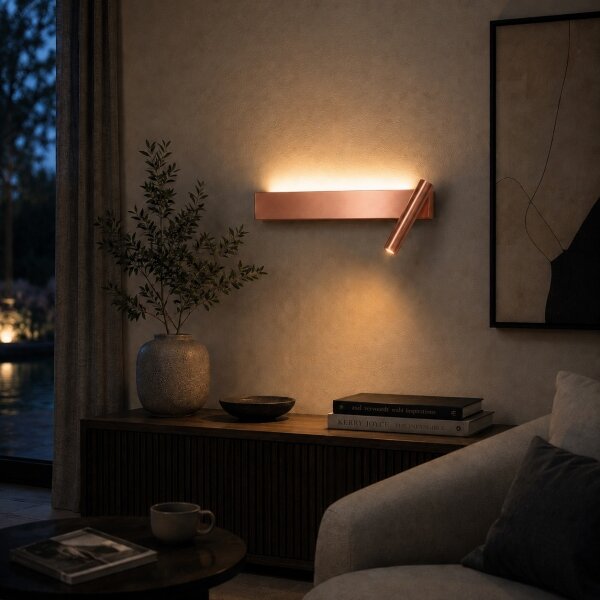 Brilagi -LED nástenné bodové svietidlo ARLIX LED/3W/230V + LED/7W bronzové CRI 90