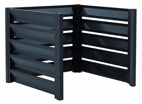 Kompostér Trestles KOMP, prístavba 1100 × 1100 × 970 mm, 1140 l, antracitová farba