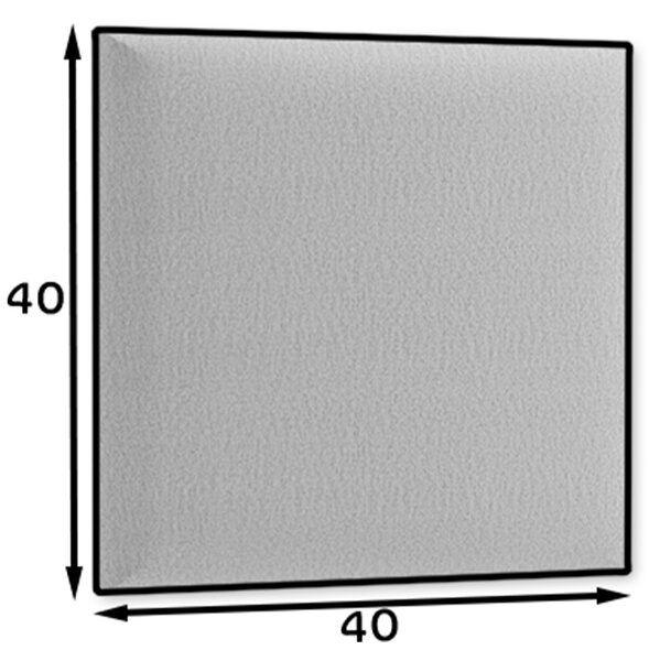Čalúnený nástenný panel QUADRATTA 40x40 cm - viac farieb Farba: Modrá