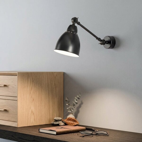 BRILAGI - Nástenné svietidlo QUILL 1xE27/40W/230V 40 cm čierne
