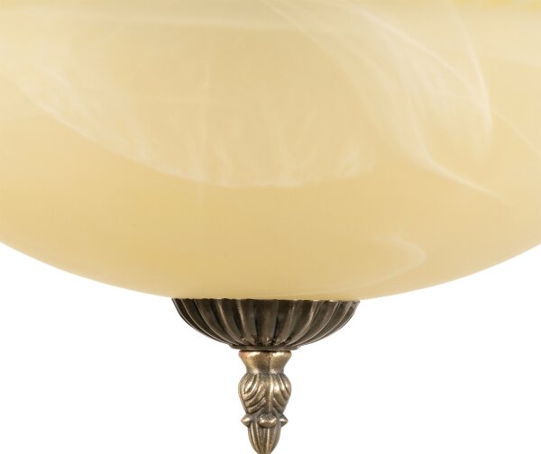 BRILAGI - Závesný luster na reťazi DAHLIA 9xE27/40W/230V, priemer 74 cm, mosadz