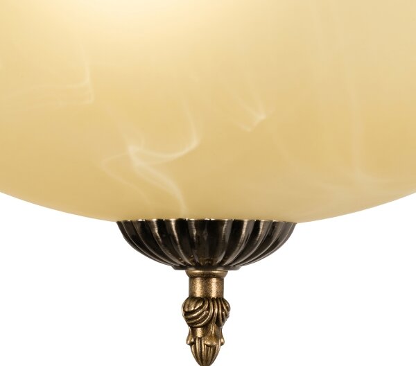 BRILAGI - Luster na tyči DAHLIA 3xE27/40W/230V priemer 37 cm mosadz