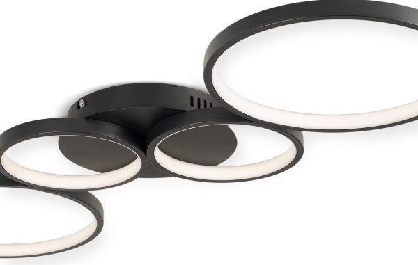 BRILAGI - LED stropné svietidlo ECHO LED/40W/230V 4000K 32x90 cm čierna