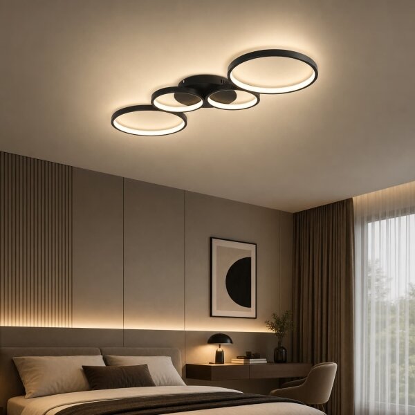 BRILAGI - LED stropné svietidlo ECHO LED/40W/230V 4000K 32x90 cm čierna