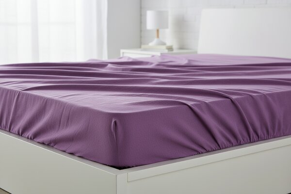 Jersey prestieradlo EKONOM 160x200 cm fialové