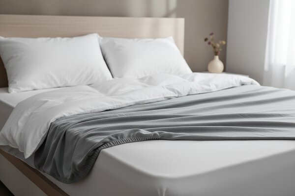 Jersey prestieradlo EKONOM 140x200 cm šedé