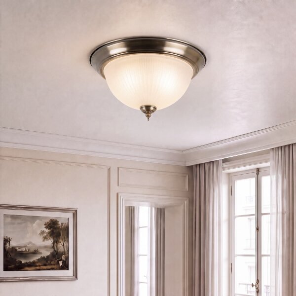 BRILAGI - Stropné svietidlo FRESCO 2xE27/40W/230V priemer 28 cm mosadz