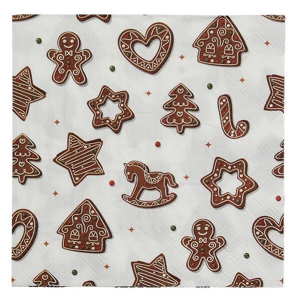Vianočné obrúsky Cookie II 20 szt