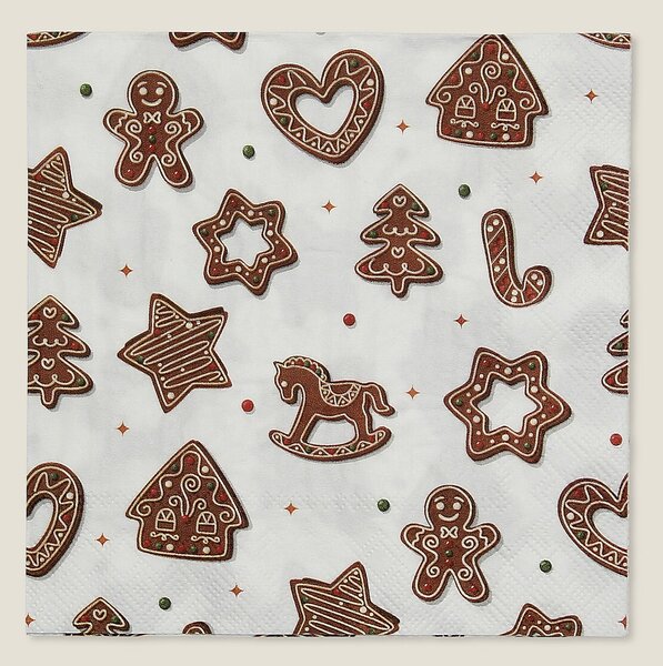 Vianočné obrúsky Cookie II 20 szt