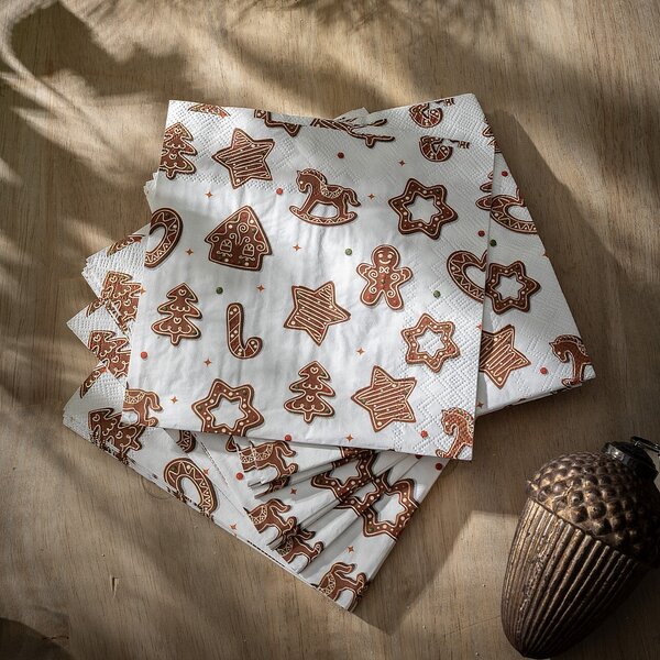 Vianočné obrúsky Cookie II 20 szt