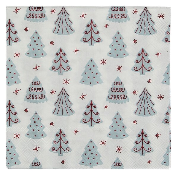 Vianočné obrúsky Winter Trees I 16x16 cm