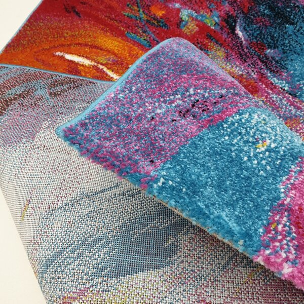 Medipa (Merinos), Kusový koberec Fantasy 814-61 lila/blue, 80x150, viacfarebná