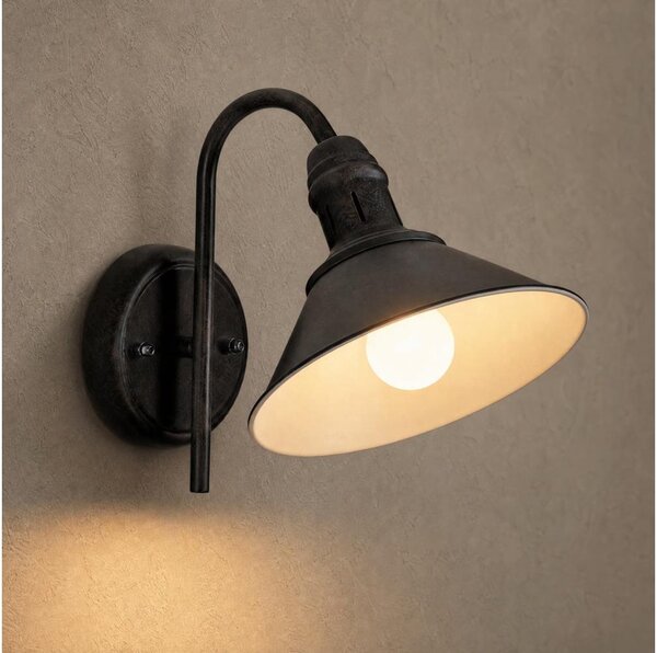 BRILAGI - Nástenné svietidlo FORGE 1xE27/60W/230V čierne