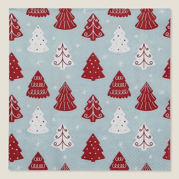 Vianočné obrúsky Winter Trees II 16x16 cm