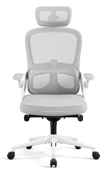 Ergonomická kancelárska stolička svetlosivá Diablo V-Light