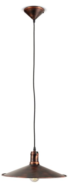 BRILAGI - Závesný luster na lane FORGE 1xE27/60W/230V pr. 36 cm patina/medená