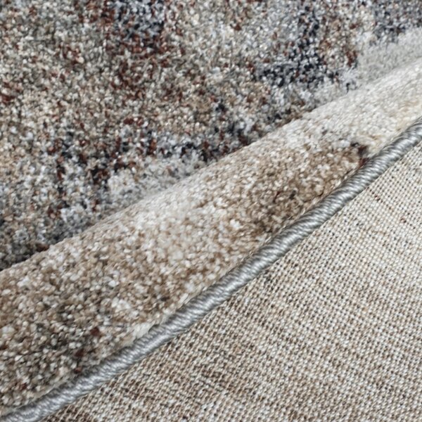 Spoltex , Kusový koberec Universe 841-86 grey/beige kruh, 160x160 (priemer) kruh, šedá, obývacia izba