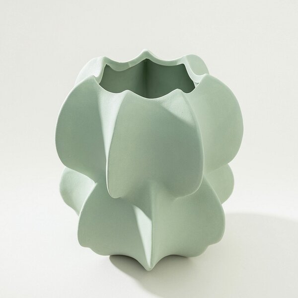Váza Petal Green 20x21 cm