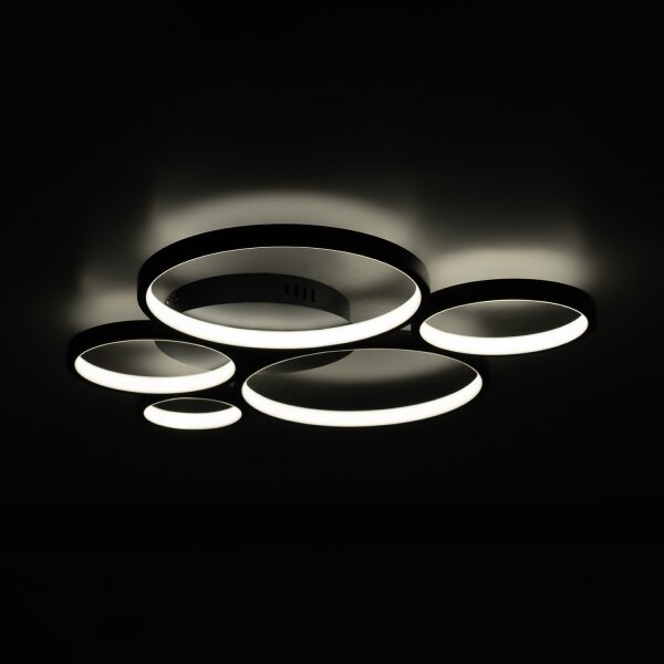 BRILAGI - LED stropné svietidlo ECHO LED/60W/230V 4000K 50x57 cm čierne