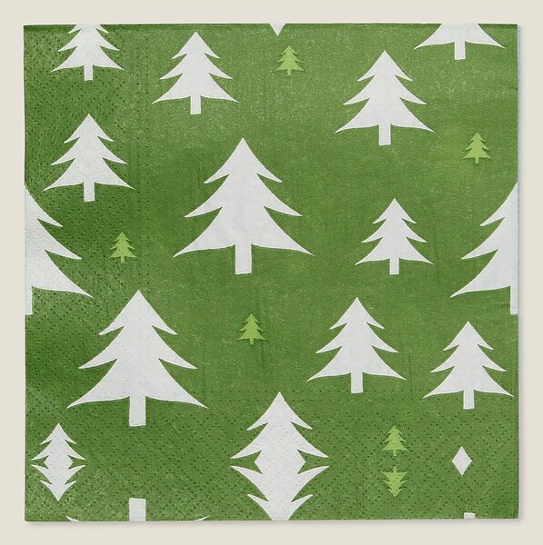 Vianočné obrúsky Green Trees I 20 szt