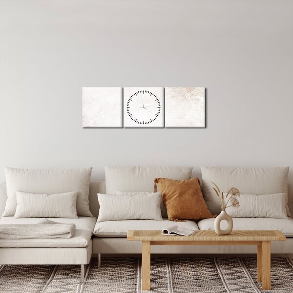 Obraz - Mandaly v stene (s hodinami) (90x30 cm)