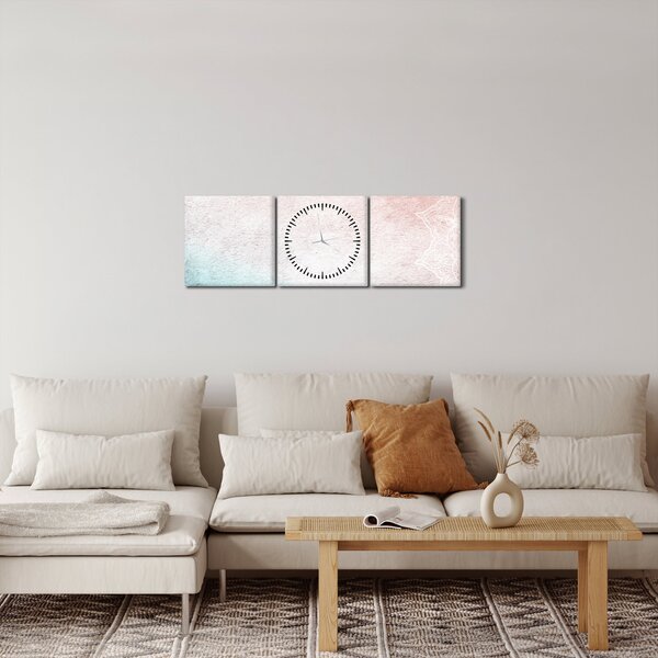 Obrázok - Mandaly v stene 2 (s hodinami) (90x30 cm)