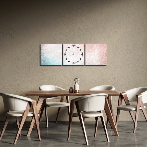 Obrázok - Mandaly v stene 2 (s hodinami) (90x30 cm)