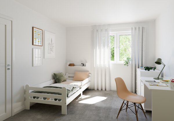 Raj posteli Detská posteľ Riko PW 200x90 cm 200x90 cm biela