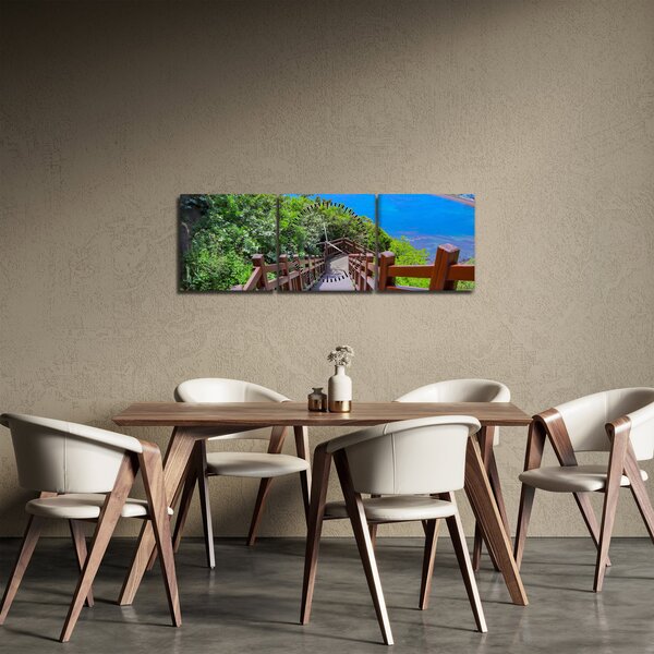 Obraz - Panoráma (s hodinami) (90x30 cm)