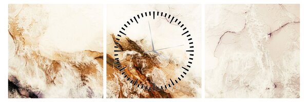 Obraz - Abstrakcia (s hodinami) (90x30 cm)