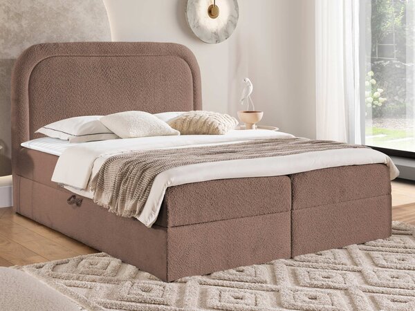 Mirjan24 Kontinentálna posteľ Bukirt, Rozmer postele: 140x200, Dostupné poťahy: Coral 55 5903211415524