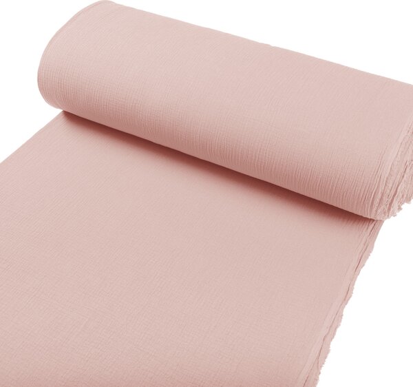 Mušelín dvojitá gázovina MSN-072 Pastelovo staroružová - metráž šírka 140 cm