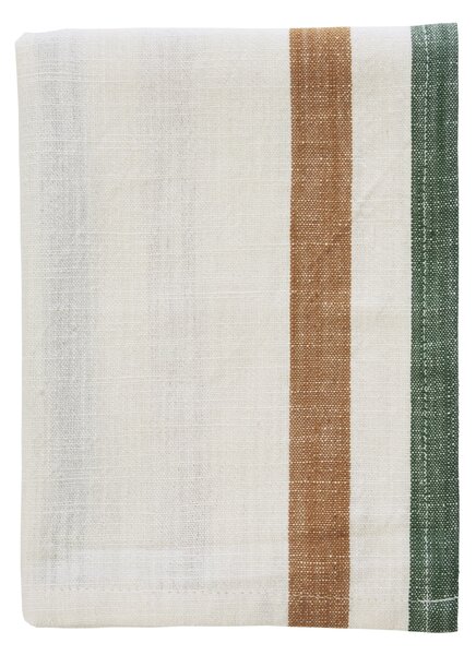 Bavlnená utierka Off white / Pumpkin spice / Green
