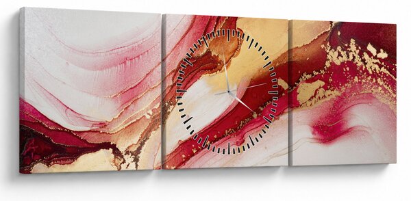 Obraz - Abstrakcia (s hodinami) (90x30 cm)