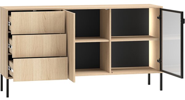 MEBLINE Komoda BURSA 02 dub lindberg