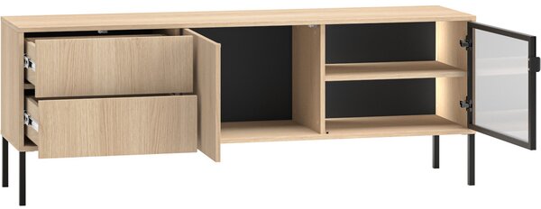 MEBLINE Komoda RTV BURSA 04 dub lindberg