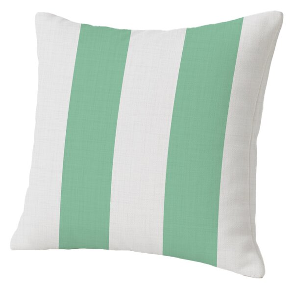 Sada 2 ks dekoračných obliečok na vankúš STRIPES 45x45 cm, bielo-zelená