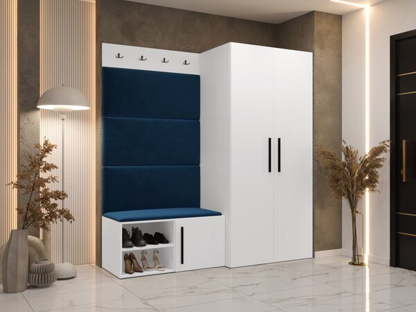Mirjan24 Predsieňová zostava Hekurt I, Farby: kašmír, Farba čalúnenia:: ekokoža Soft 017 (biela) 5903211431937