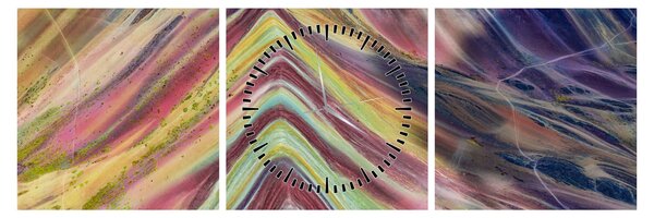 Obraz - Panoráma (s hodinami) (90x30 cm)