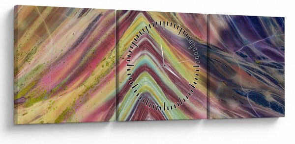 Obraz - Panoráma (s hodinami) (90x30 cm)