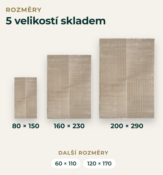 Angel Carpet, Kusový koberec Zafiro 19 Gold, 60x110, žltá, kancelária