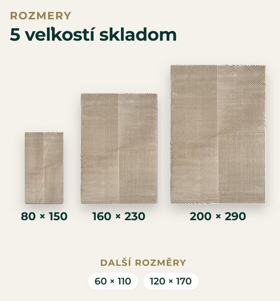 Angel Carpet, Kusový koberec Zafiro 19 Gold, 60x110, žltá, kancelária