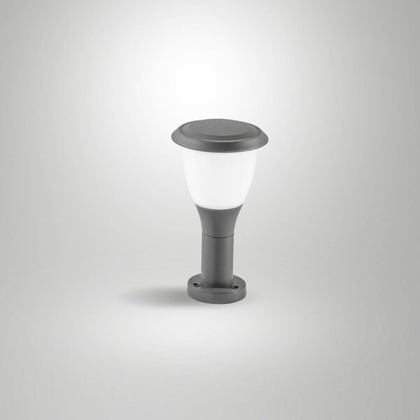 Fabas Luce Svietidlo na podstavec Thiago, 30 cm, tmavošedá, kov, IP65, Čierna, Hliník, Moderný, Osvetlenie príjazdovej cesty