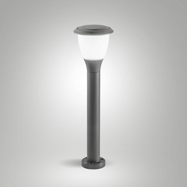 Fabas Luce Chodníkové svetlo Thiago, 60 cm, tmavošedá, kov, IP65, Čierna, Hliník, Moderný, Osvetlenie príjazdovej cesty