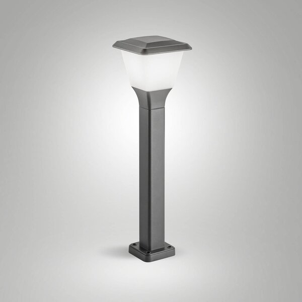 Fabas Luce Chodníkové svetlo Lena, 60 cm, tmavošedá, kov, IP65, Čierna, Hliník, Moderný, Osvetlenie príjazdovej cesty