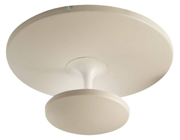 Stropné LED svetlo Conrad, piesková farba, Ø 50 cm, kov, stmievateľné, Krémová / jantárovo žltá, Obývacia izba / jedáleň, kov, Moderný, Závesné svietidlo