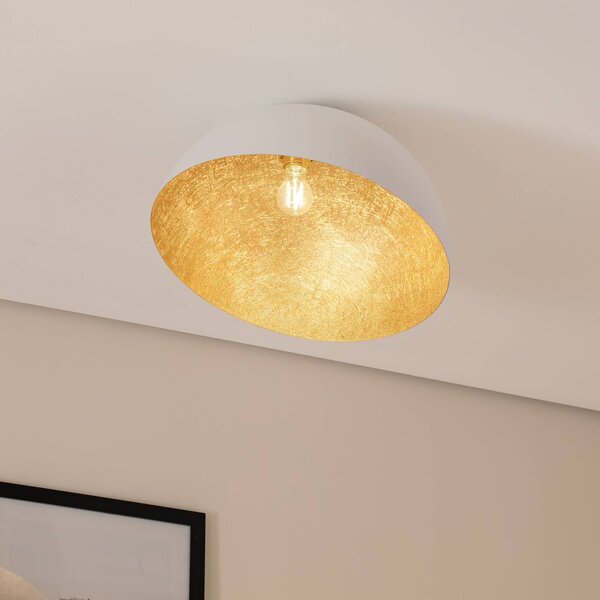 SIGMA Stropné svietidlo Sfera, Ø 50 cm, biela/zlatá, Mosadz / zlato, Obývacia izba / jedáleň, kov, Moderný