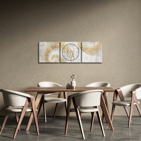 Obraz - Betónový design (s hodinami) (90x30 cm)